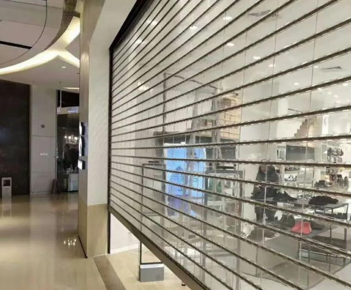 济南水晶卷帘门安装